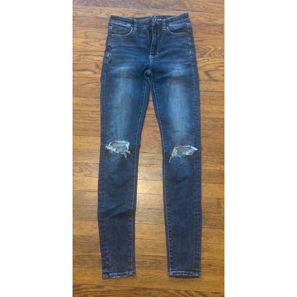 American Eagle Ripped Skinny High rise Jeggings